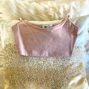 Bedazzled bra top adidas